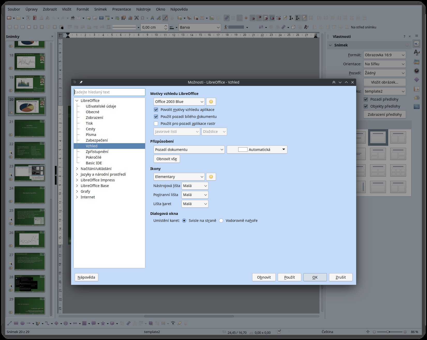 Použití přidaného motivu