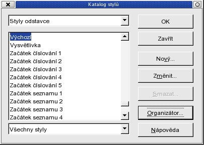 Katalog stylů