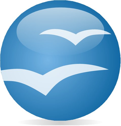 Předpokládaná podoba loga OpenOffice.org vytvořená v programu samém