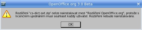 Zákaz inštalácie rozšírenia pre všetkých používateľov