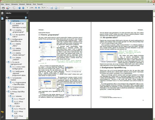 Kniha v prehliadači PDF súborov