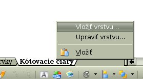 Vloženie novej vrstvy