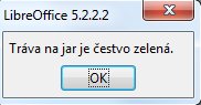 Výsledok makra