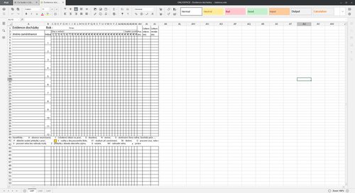 Tabulkový dokument v ONLYOFFICE