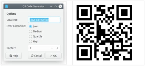 Vkládání QR kódu do LibreOffice