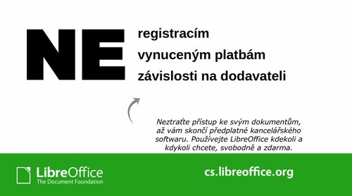Letáček nadace TDF pro kampaň NO!