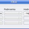 Filter tabuľky sprievodcu dátami v liste tabulka mesačný sumár
