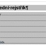 Vytvořená položka a podpoložka v Abecedním rejstříku