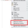 Z kontextové nabídky také můžete souhlasit nebo nesouhlasit se změnami