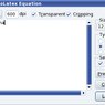Pracovné okno funkcie „Equation“