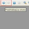 Náhľad strany tlačidlá predchádzajúca a nasledujúca strana
