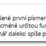 Iniciála s nevhodně určeným odsazením zbytku textu
