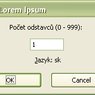 Zadanie počtu vkladaných pseudonáhodných odsekov
