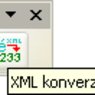 Panel nástrojov „ JP XML konverzia“