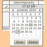 Okénko pro zadání data