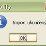 Oznam o ukončení importu profilov