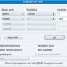 Dialog pro nastavení standardního filtru
