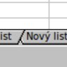 Zkopírování "Nového listu" a vložení na první pozici