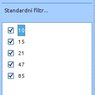 S pomocí automatického filtru lze jednotlivé sloupce řadit