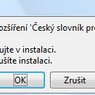 Rozšíření se slovníkem bude nainstalováno
