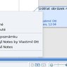 Kontextová nabídka poznámky