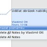 Smazat poznámku, nebo všechny