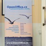 Vývěska OpenOffice.cz na InstallFestu 2020