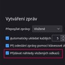 Povolení zobrazení náhledů odkazů