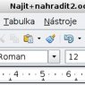 Ikona Najít a nahradit na panelu nástrojů