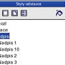 Hierarchické zobrazení stylů
