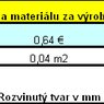 Ovládacie prvky v liste materiál.