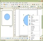 Kontextové menu „kružnice“