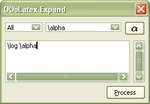 Pracovné okno funkcie „Expand“