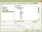 Polia databázy v dialógovom okne Pole
