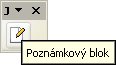 Panel nástrojov „JP Poznámkový blok“