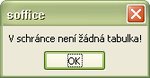 Oznam, že ste v module Calc neskopírovali žiadnu tabuľku