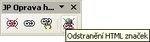 Panel nástrojov „ JP oprava hypertextových odkazov“