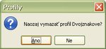 Otázka pri mazaní profilu