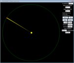 Vykreslení pohybů planet kolem Slunce při zadaných parametrech