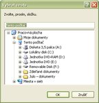 Dialogové okno Vybrat cestu
