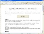 Import/Export slovníkov – súbor „ImportExportDictionary1-1.sxw“