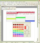Ukážka vyfarbených pozadí v textovom dokumente modulu Writer